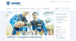 Desktop Screenshot of jumbo-textil.de